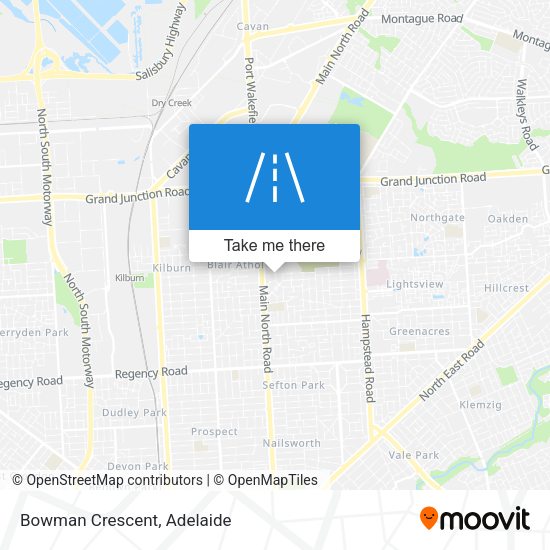 Bowman Crescent map