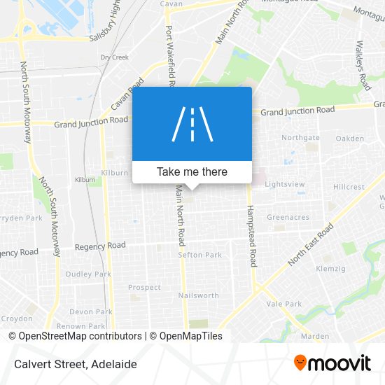 Calvert Street map