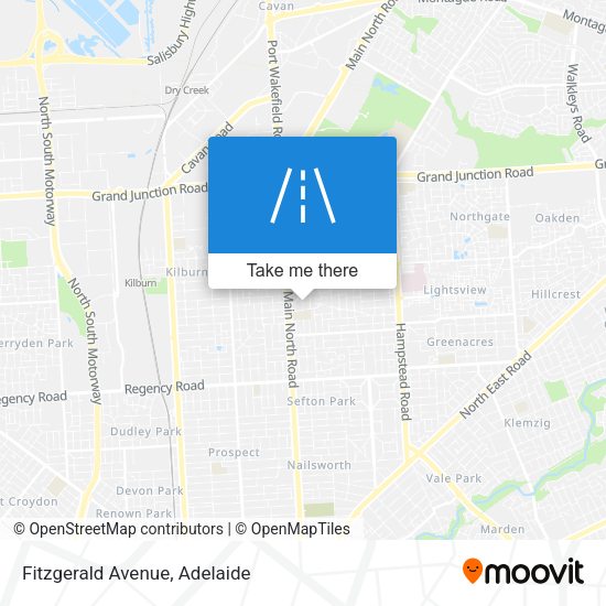 Fitzgerald Avenue map
