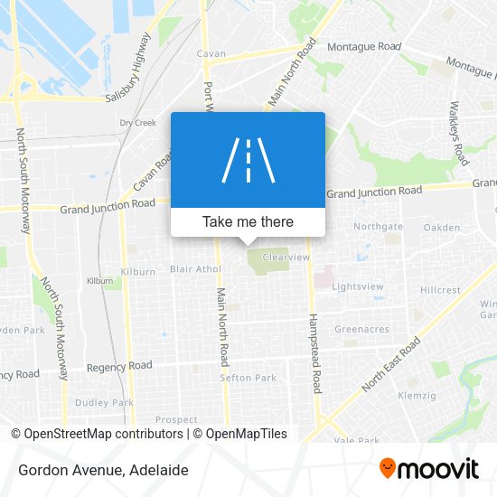 Gordon Avenue map