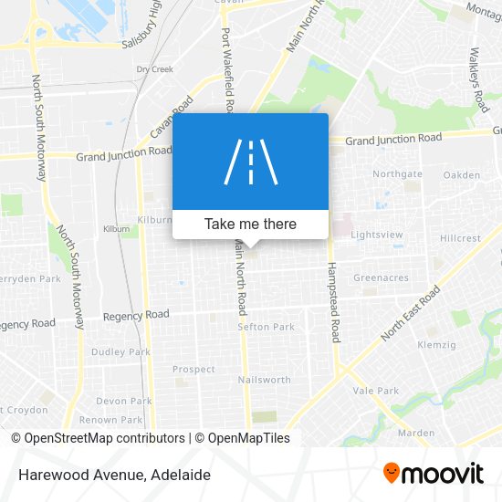 Harewood Avenue map