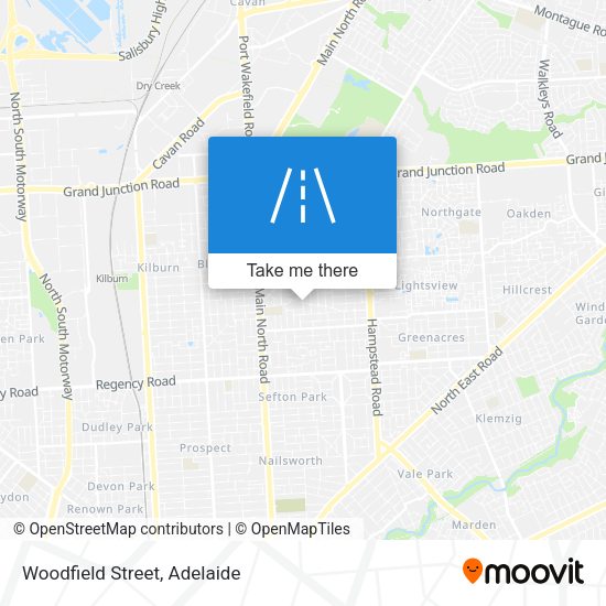 Woodfield Street map