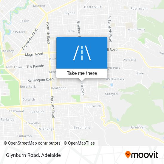Glynburn Road map