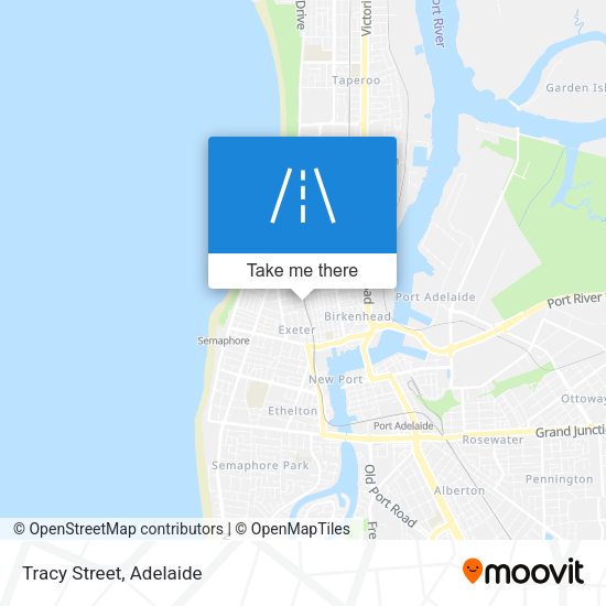 Tracy Street map