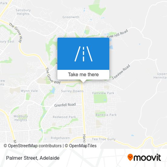 Palmer Street map