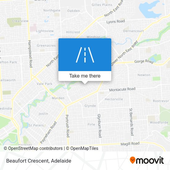 Beaufort Crescent map