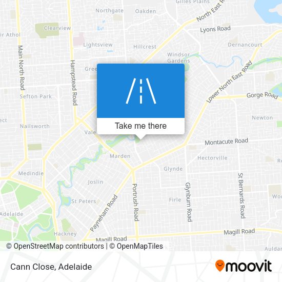Cann Close map