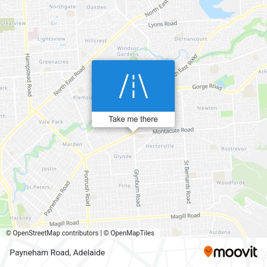 Payneham Road map