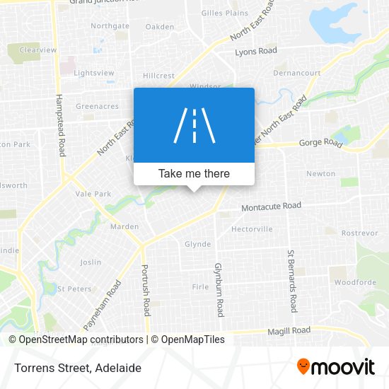 Torrens Street map