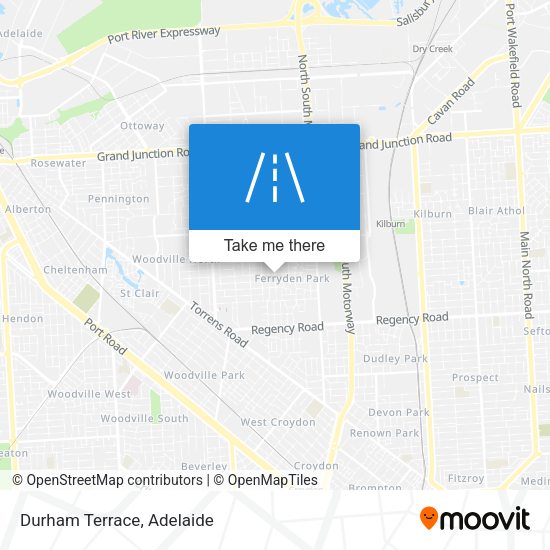 Durham Terrace map