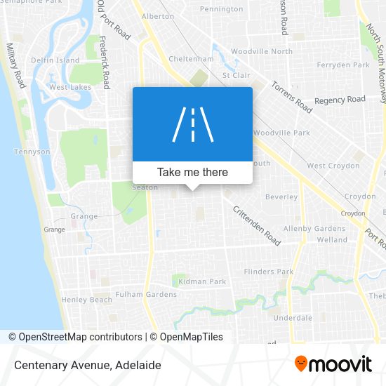 Centenary Avenue map