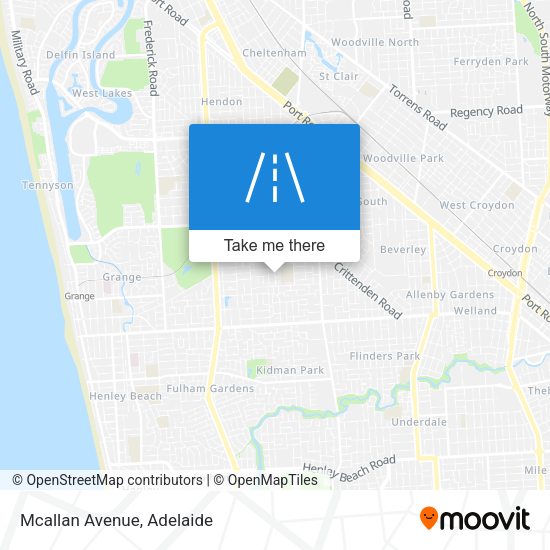 Mcallan Avenue map