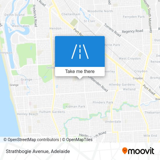 Strathbogie Avenue map