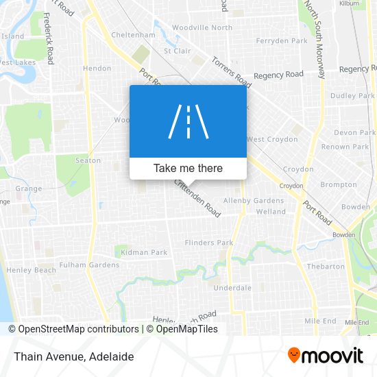 Thain Avenue map