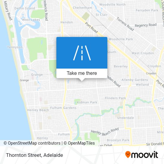 Thornton Street map