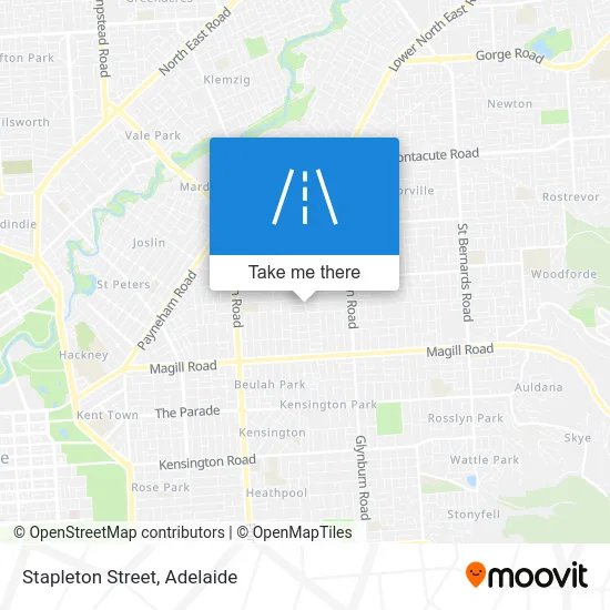 Mapa Stapleton Street