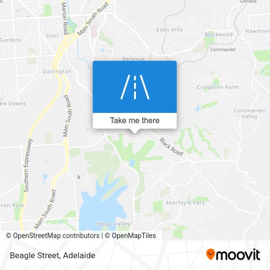 Beagle Street map