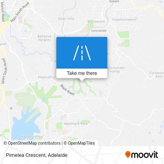 Pimelea Crescent map