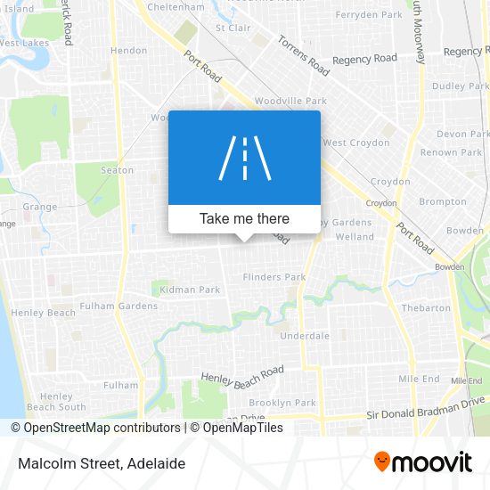 Malcolm Street map