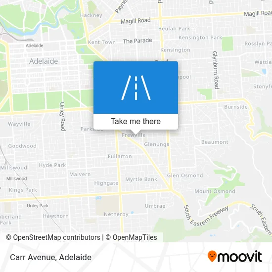 Carr Avenue map