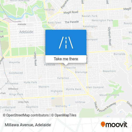 Millawa Avenue map