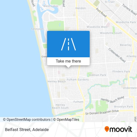 Belfast Street map