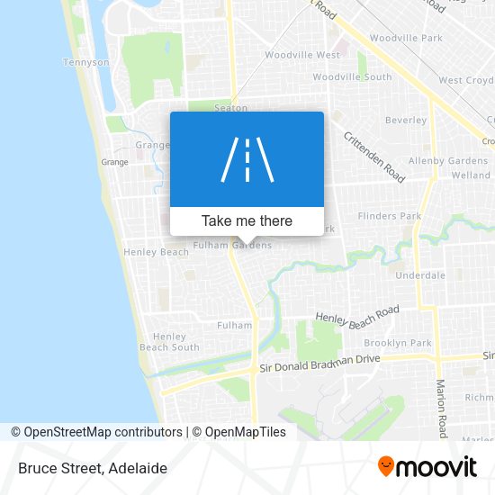 Bruce Street map