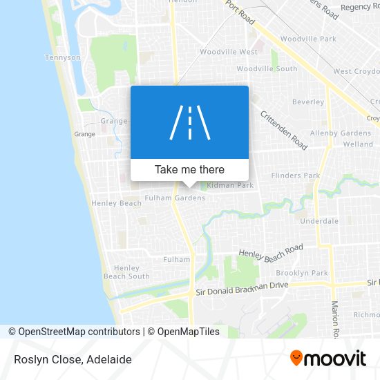 Roslyn Close map