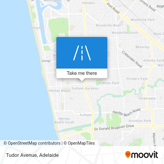 Tudor Avenue map
