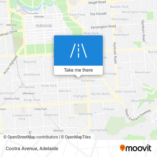 Cootra Avenue map