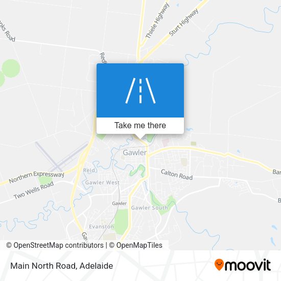 Main North Road map