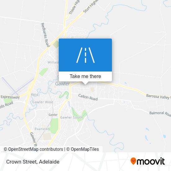 Crown Street map