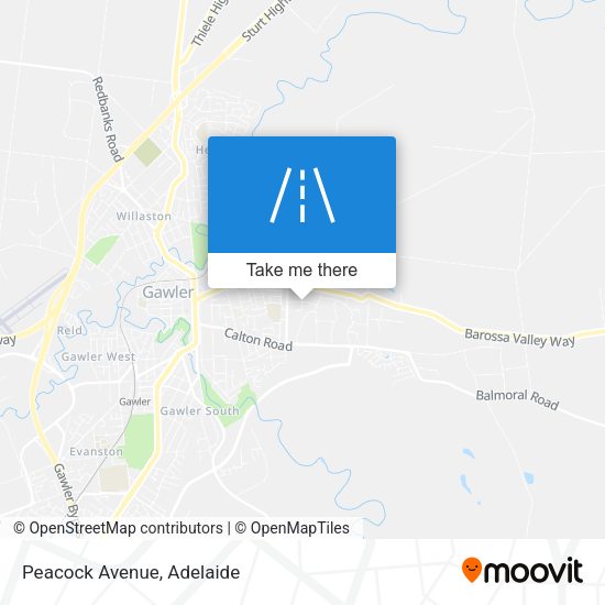 Peacock Avenue map