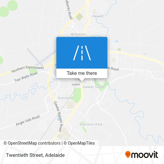 Twentieth Street map