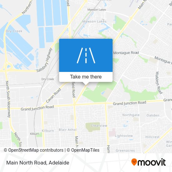 Main North Road map