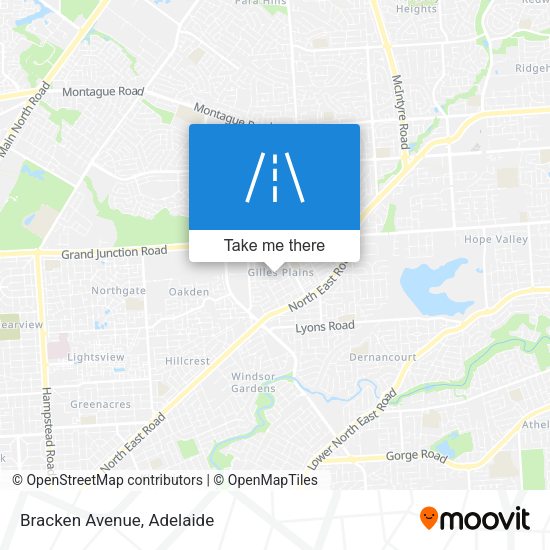 Bracken Avenue map