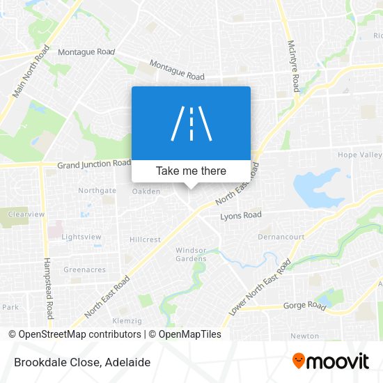 Brookdale Close map