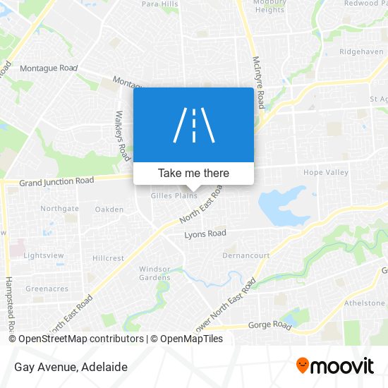 Gay Avenue map