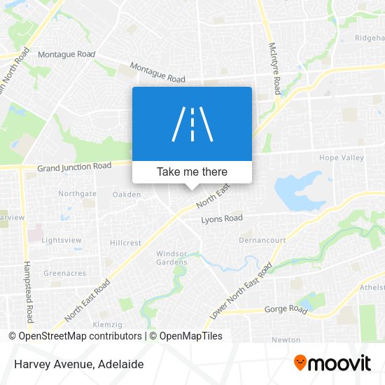 Harvey Avenue map