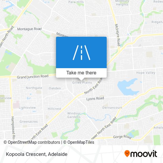 Kopoola Crescent map