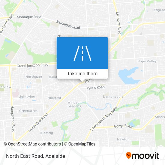 North East Road map