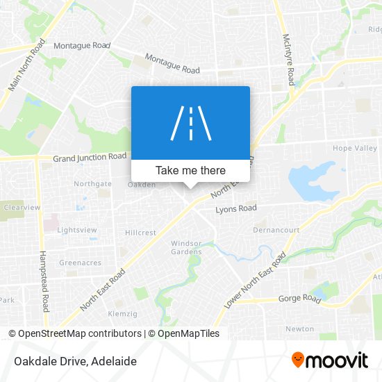 Mapa Oakdale Drive