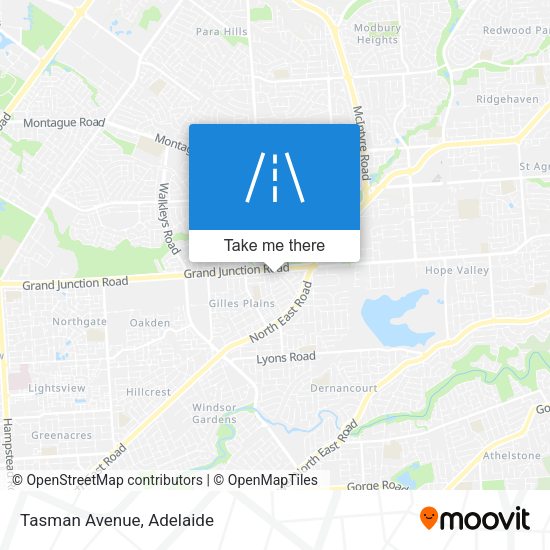 Tasman Avenue map