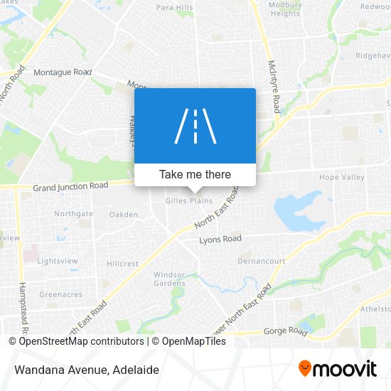 Wandana Avenue map