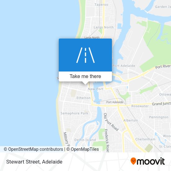 Stewart Street map