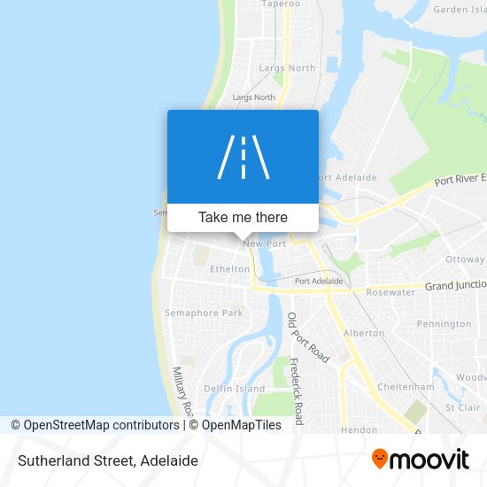 Sutherland Street map