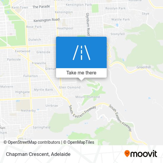 Chapman Crescent map