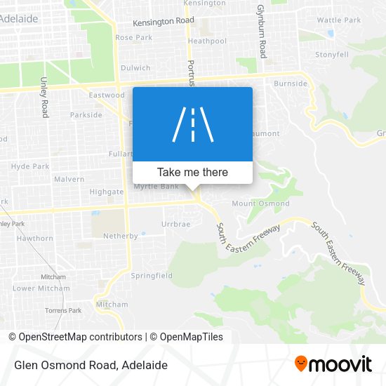 Glen Osmond Road map