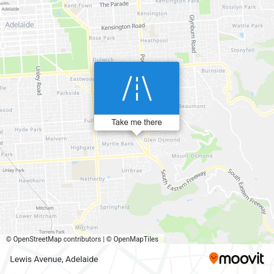 Lewis Avenue map