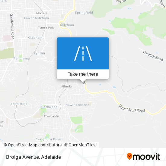 Brolga Avenue map